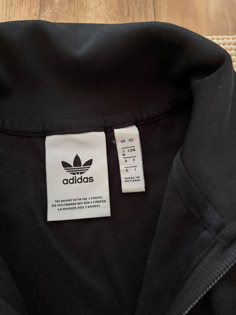 adidas ブラック ジャージ上下セット S/M