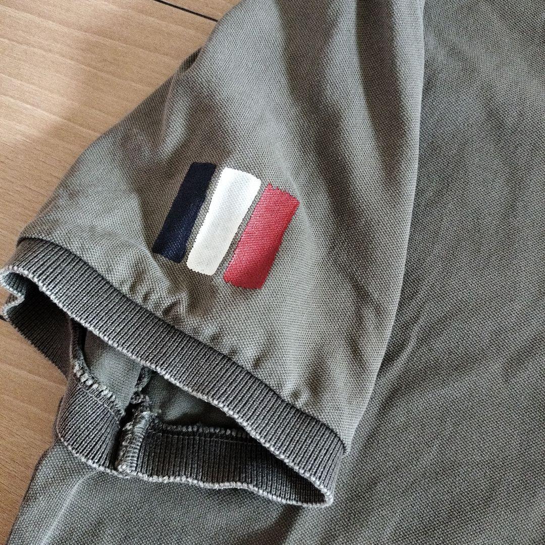 MONCLER オリーブ ポロシャツ XL MONCLER オリーブ ポロシャツ XL