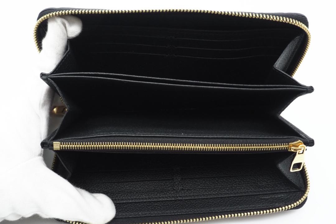 LOUIS VUITTON ラウンドファスナー長財布 アンプラント ノワール 黒