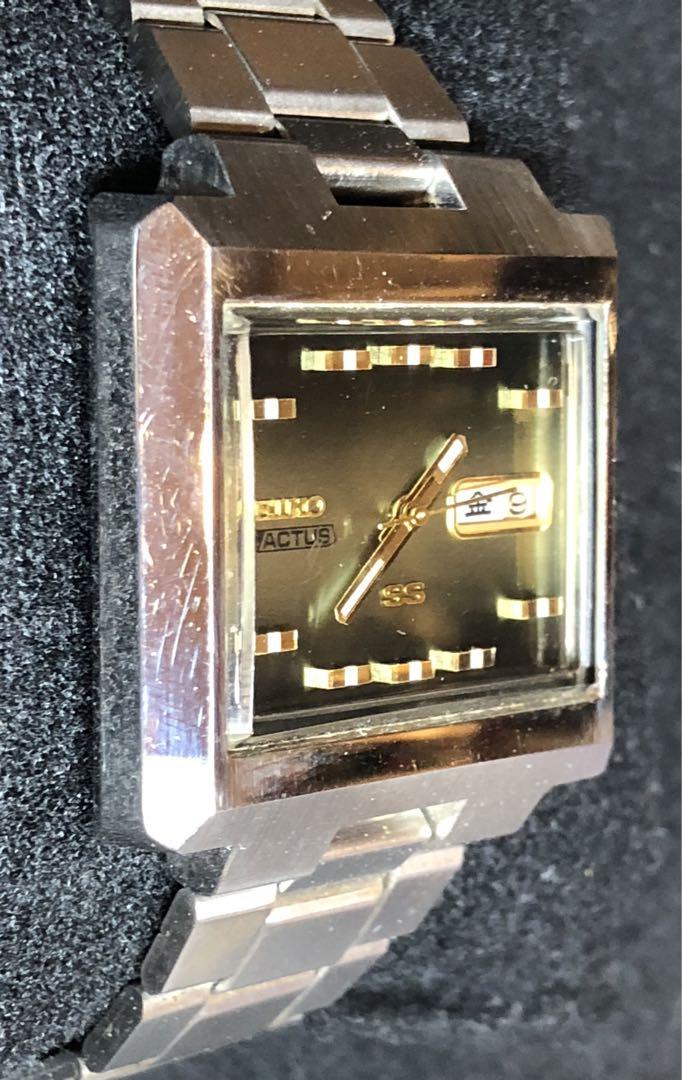 SEIKO 5 Actus 自動巻き時計 グリーン 稼働品