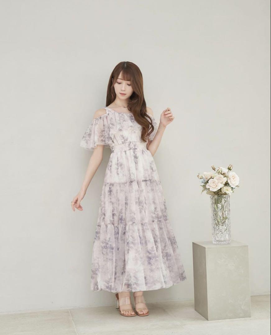 raffle slit lace switching dress【pink】 – BUNNY APARTMENT