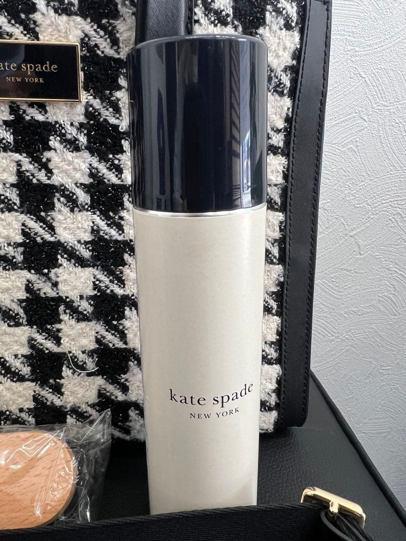kate spade ハウンドトゥース トートバッグ