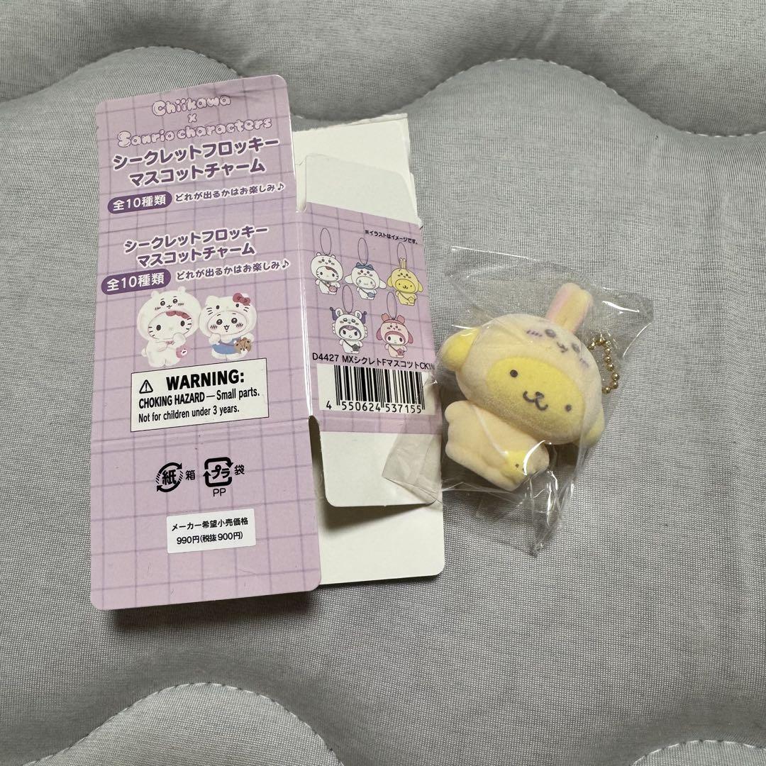 ちいかわ サンリオ ヘアクリップ フロッキーマスコットチャーム