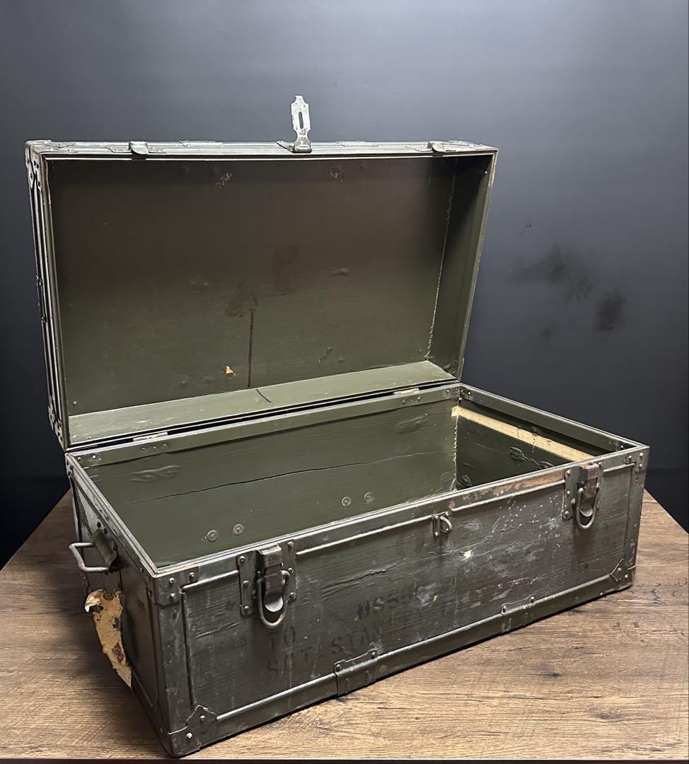 限定セール -SALE ビンテージ 米軍 トランクBOX フットロッカ－ 希少 ARMY US その他