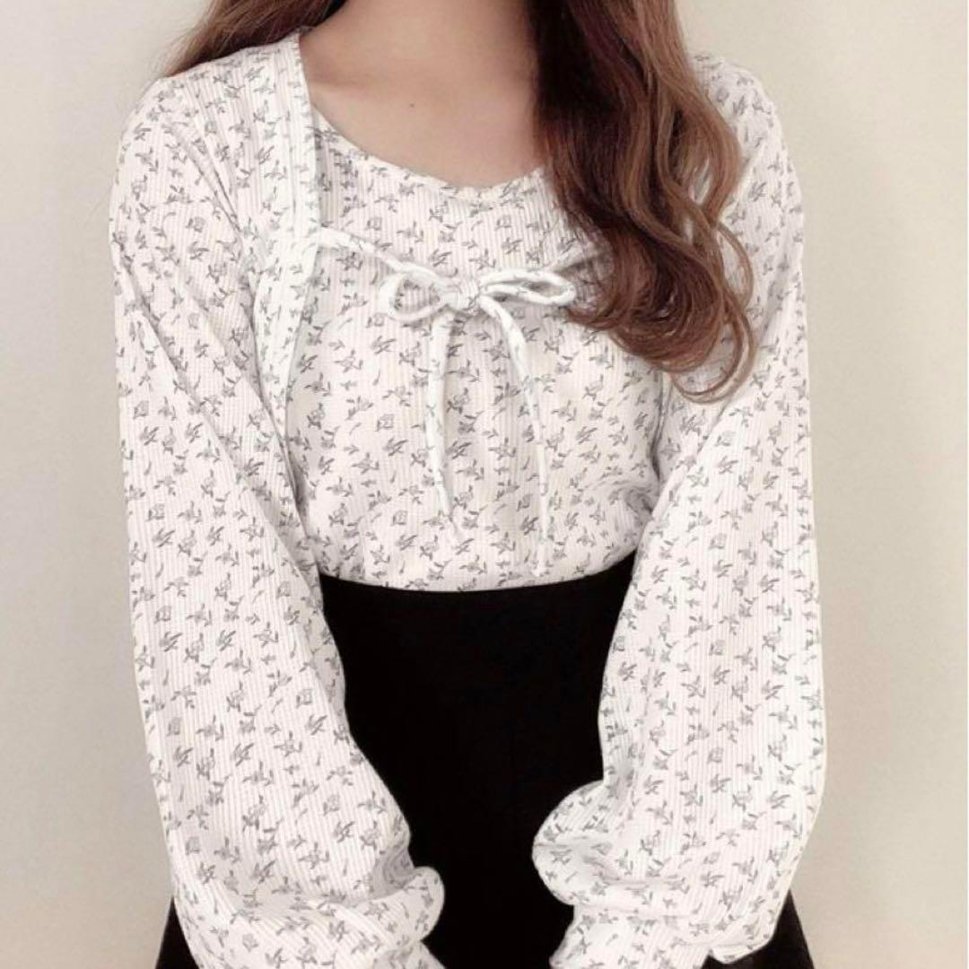 GRL グレイル 花柄リボンボレロXタンクトップアンサンブル[sf890]