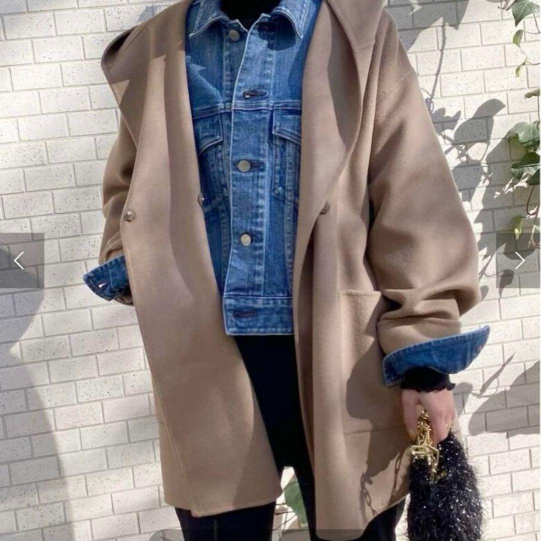 SLOBE IENA HAMILTON ダブルフェイスフードコート SLOBE IENA HAMILTON ダブルフェイスフードコート