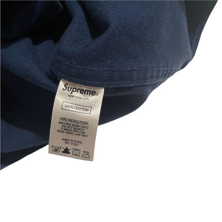 高品質人気SALE 19f w supreme Script Canvas Snap Shirt VZO8t-m30002024568 お得得価
