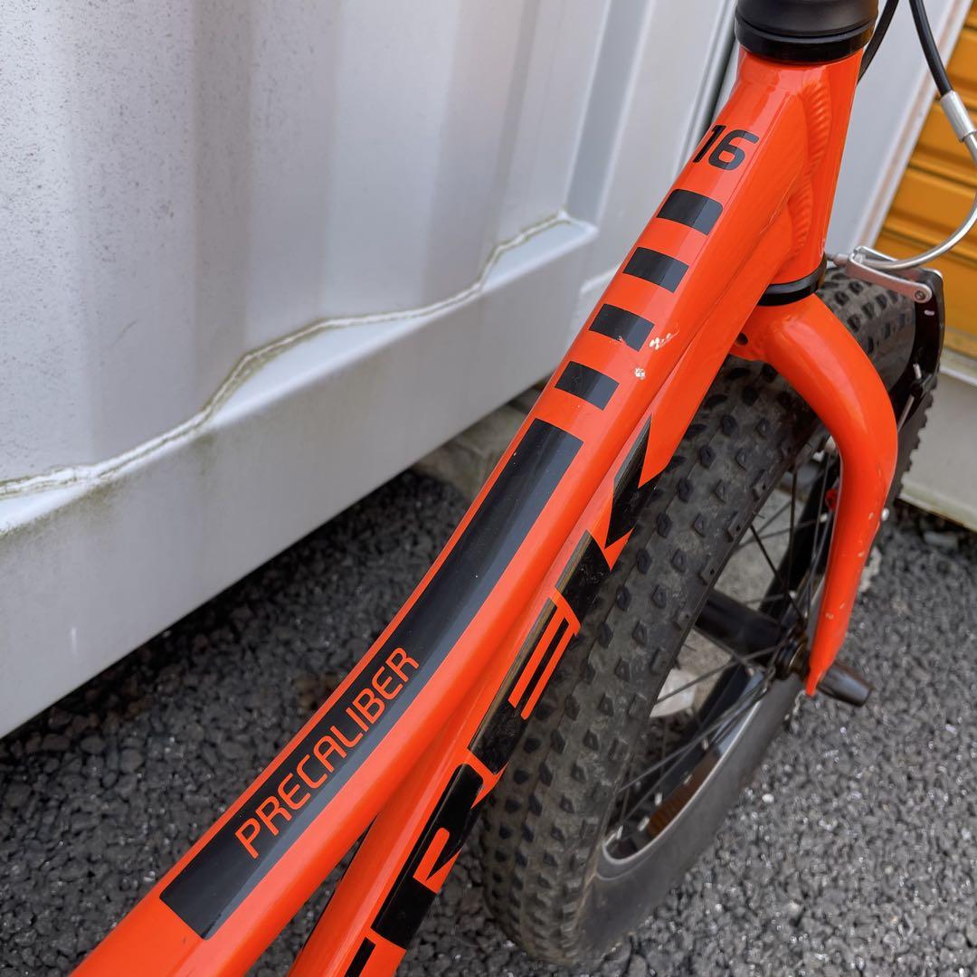 子供用自転車 16インチ Precaliber 身長99-117cm オレンジ