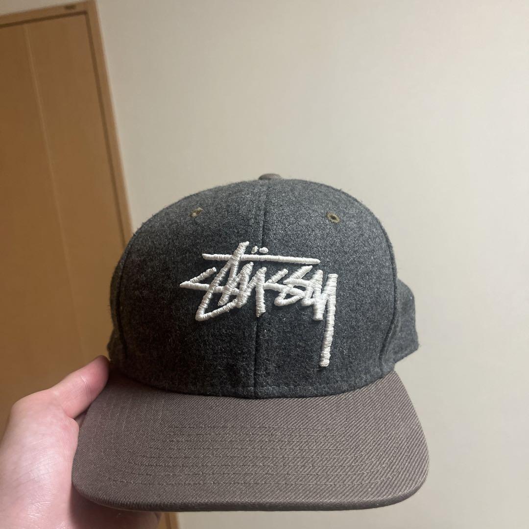 Vintage Stussy Capz Tartan Plaid Cap USA Baseball SnapBack