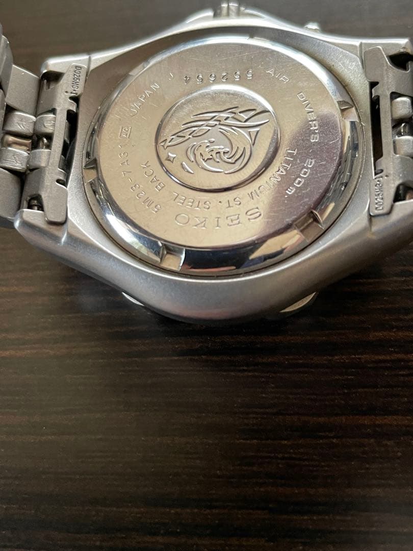 SEIKO AGS スキューバ チタニウム 200ｍ　現状稼働品
