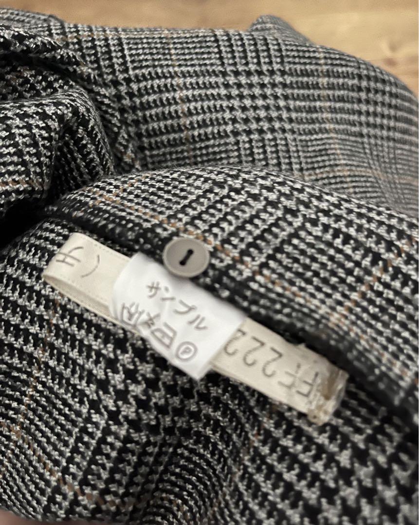 完売品　foufou glen check bi-color one piece