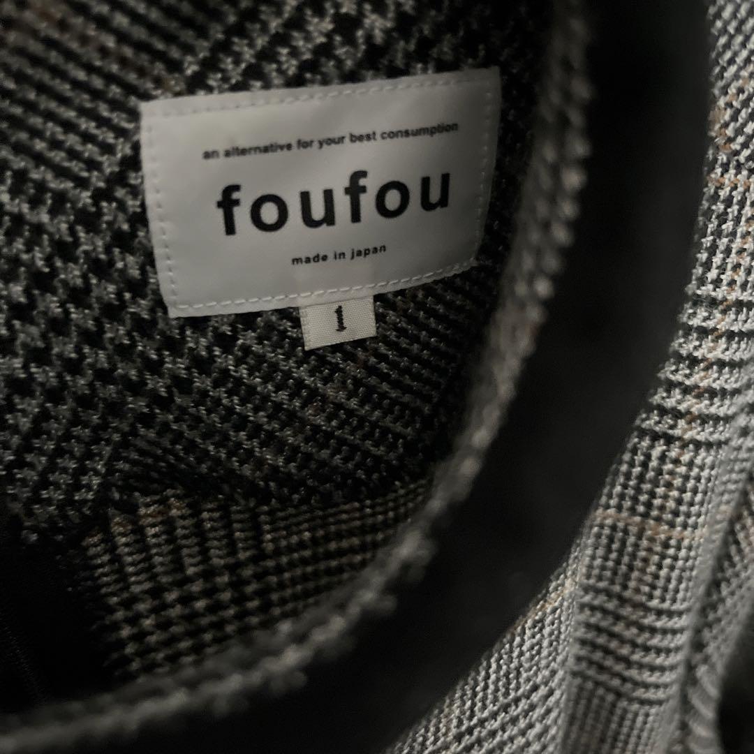 完売品　foufou glen check bi-color one piece