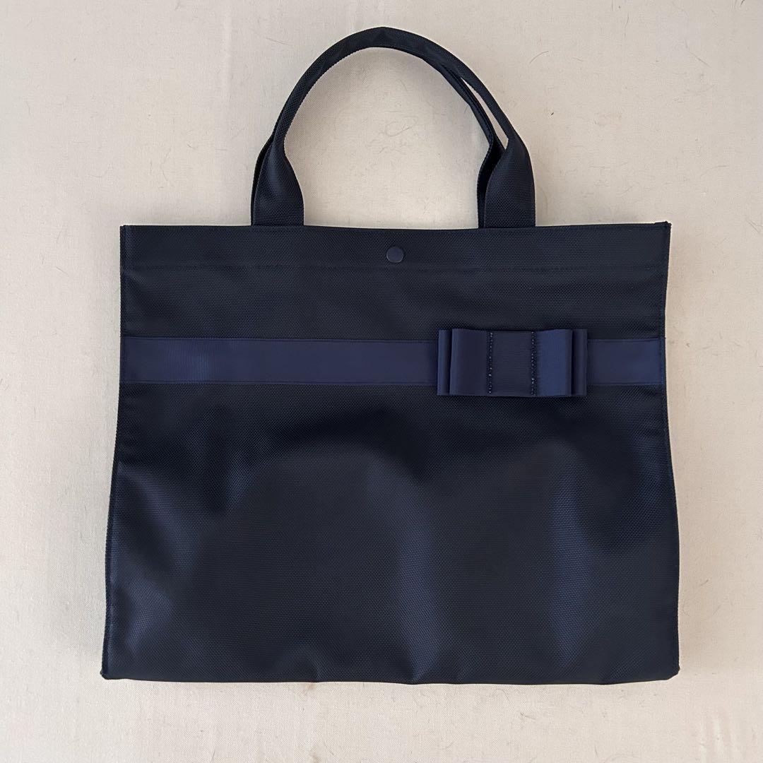 familiar ネイビー トートバッグ