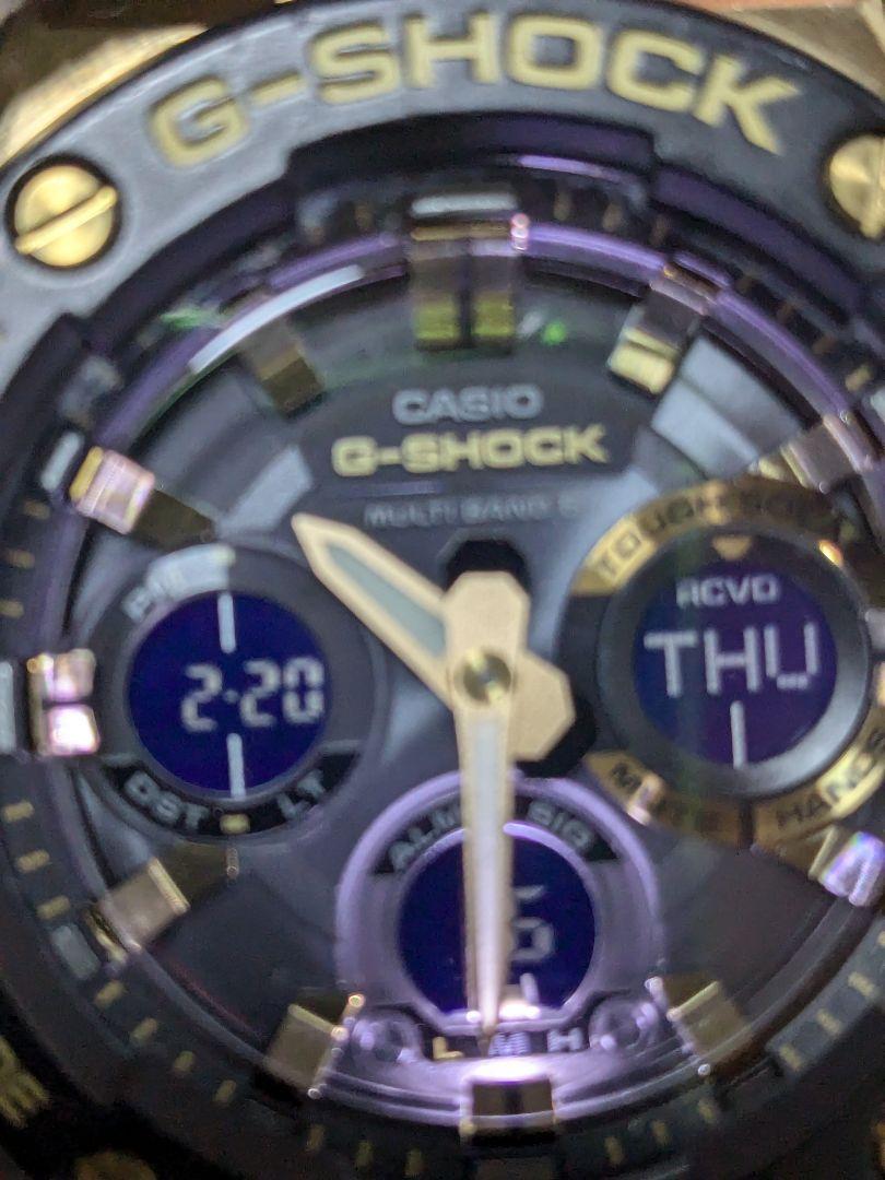 【明日まで】G-SHOCK GSTEEL　ブラックゴールド 電波ソーラー