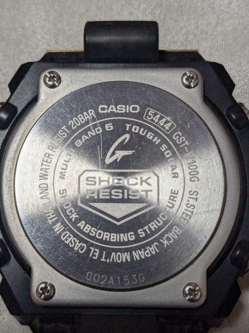 【明日まで】G-SHOCK GSTEEL　ブラックゴールド 電波ソーラー