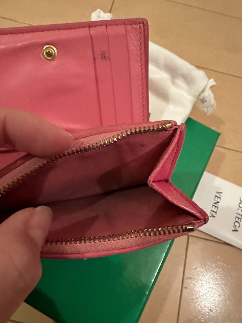BOTTEGA VENETA 二つ折り財布 ピンク