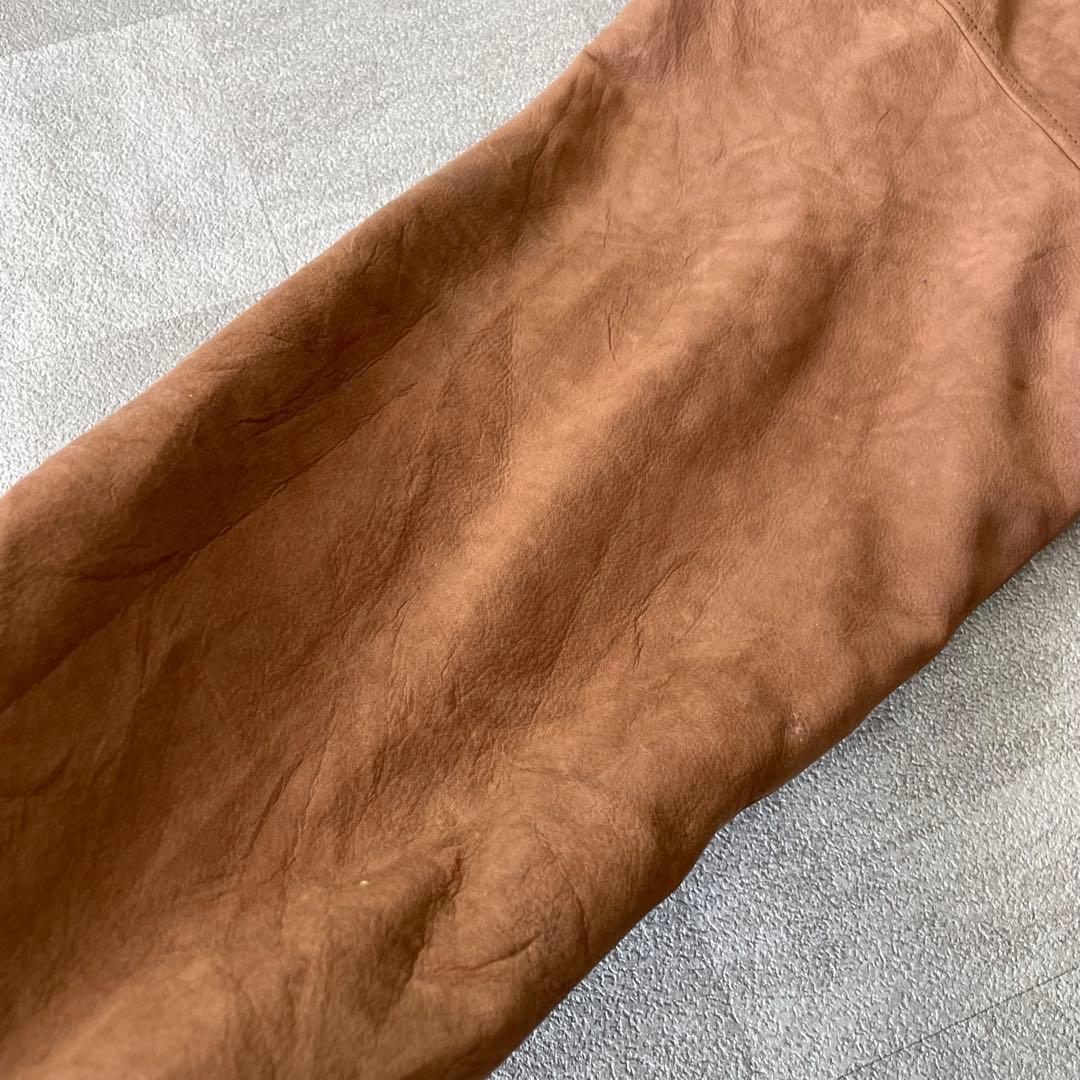 -90's vintage A-2 leather jacket brown -90's vintage A-2 leather jacket brown