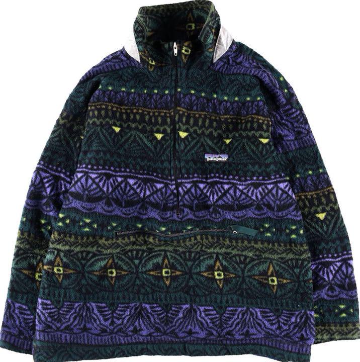 patagonia◆フリース パタゴニア 希少柄 90年代 ヴィンテージ 総柄