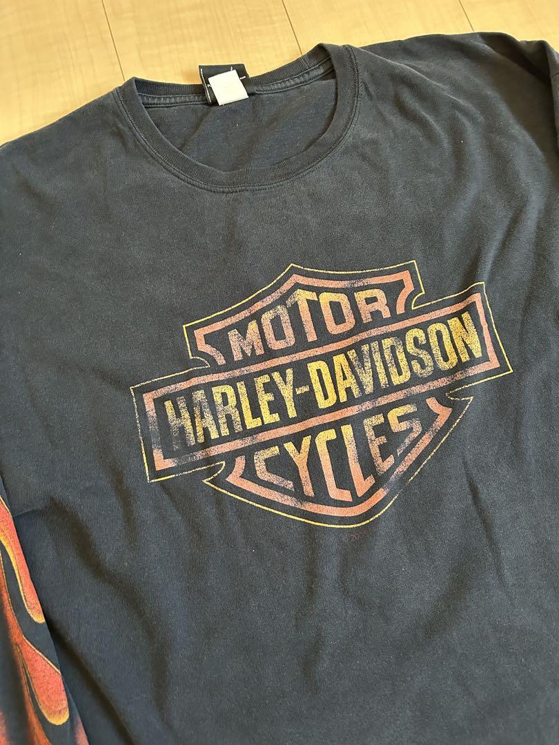 【スペシャル】 Harley-Davidson フレイム ロンT XXL