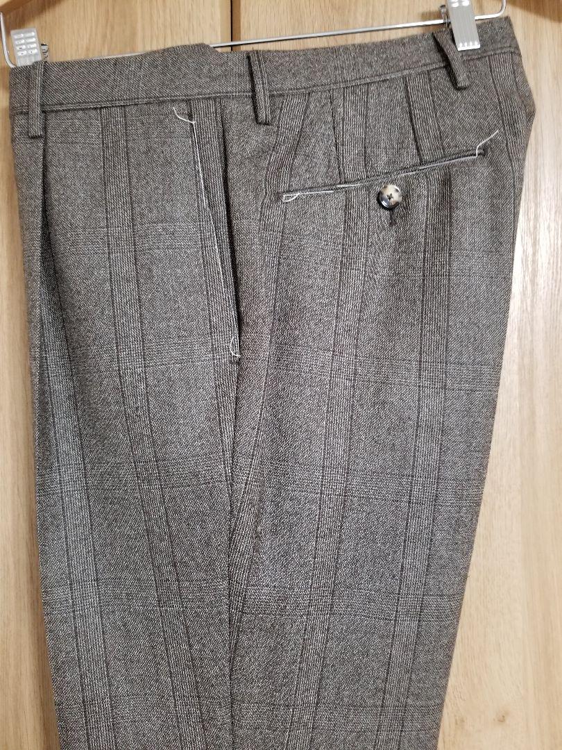新品 PT01 44 別注 ウール 1プリーツ パンツ スラックス