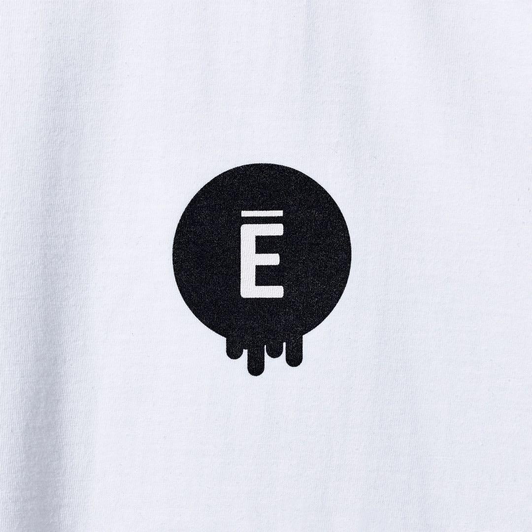 ENNOY CIRCLE Ē DRIP T-SHIRT (WHITE)