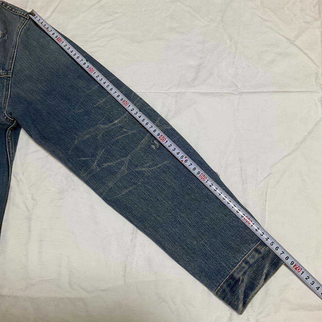 GAP 1969 米国製、デニムジャケット(3L) USAホーク刺繍プリント