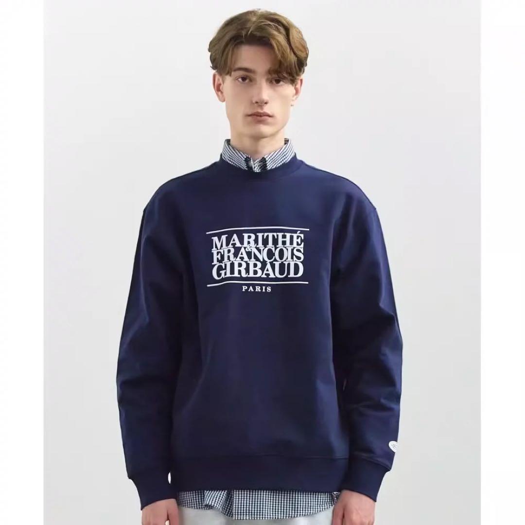 MARITHE + FRANCOIS GIRBAUD トレーナー　ネイビー