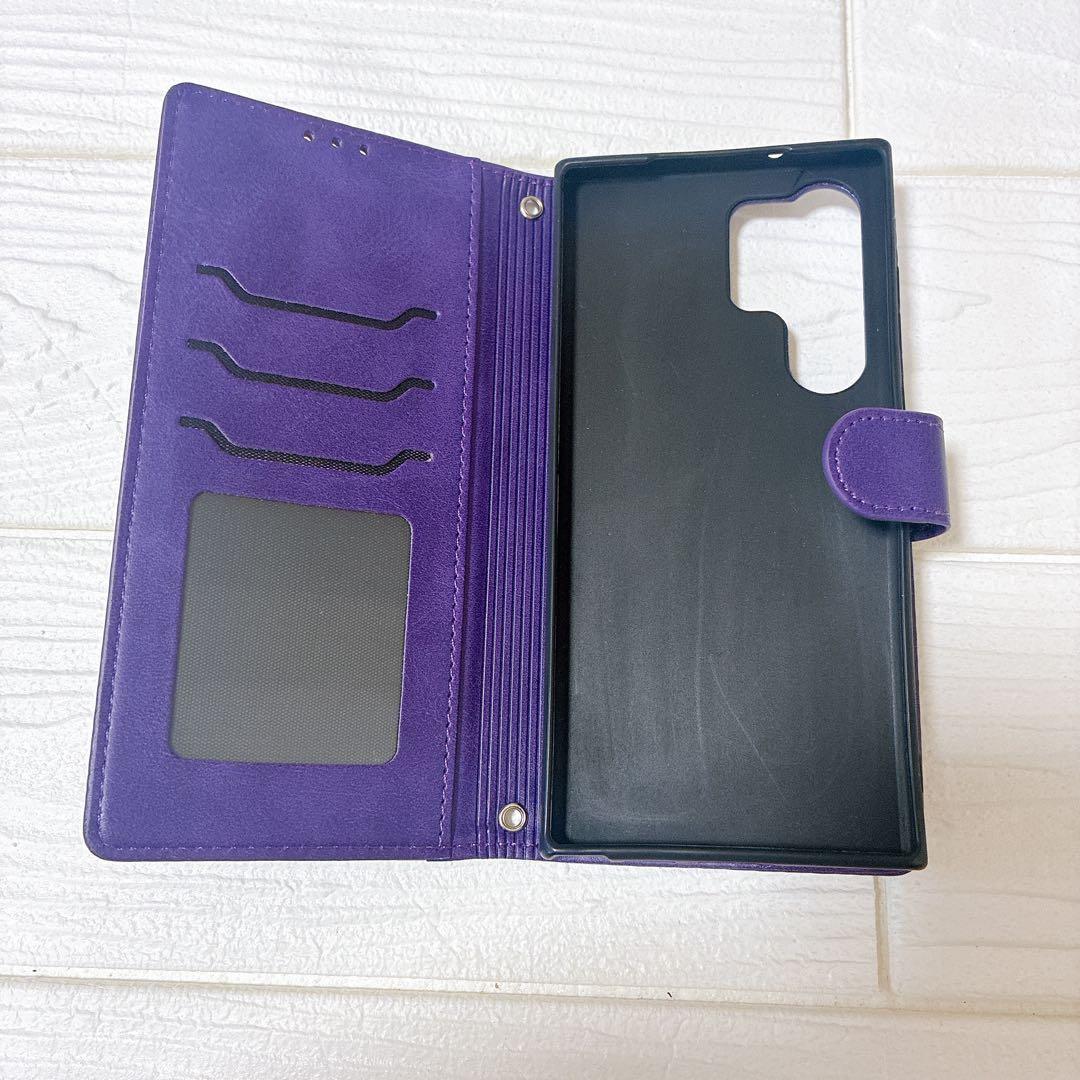 ♢Galaxy S23 Ultra ケース 手帳型 カバー 高級PUレザー 猫柄