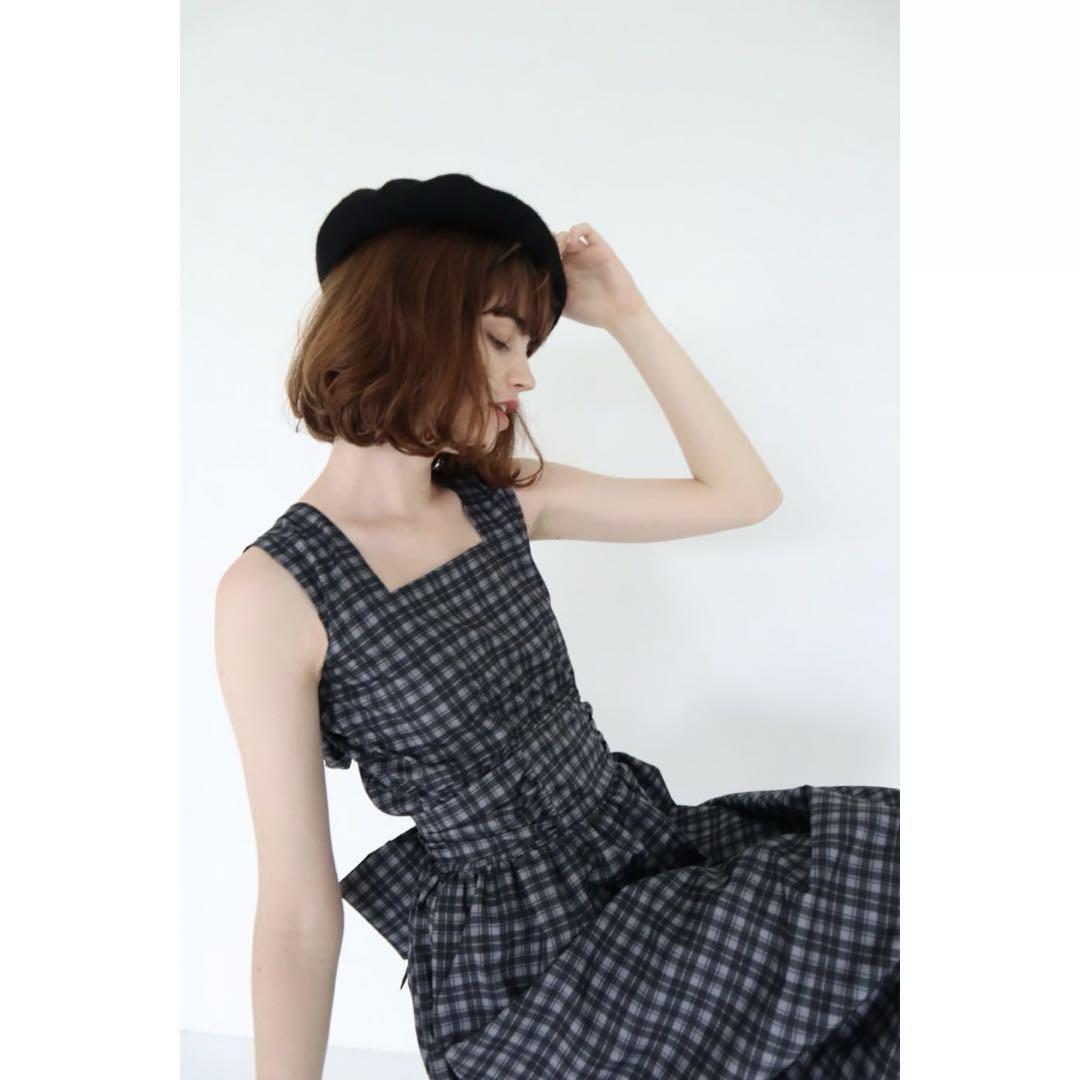 BONNE back double ribbon one-piece ワンピース
