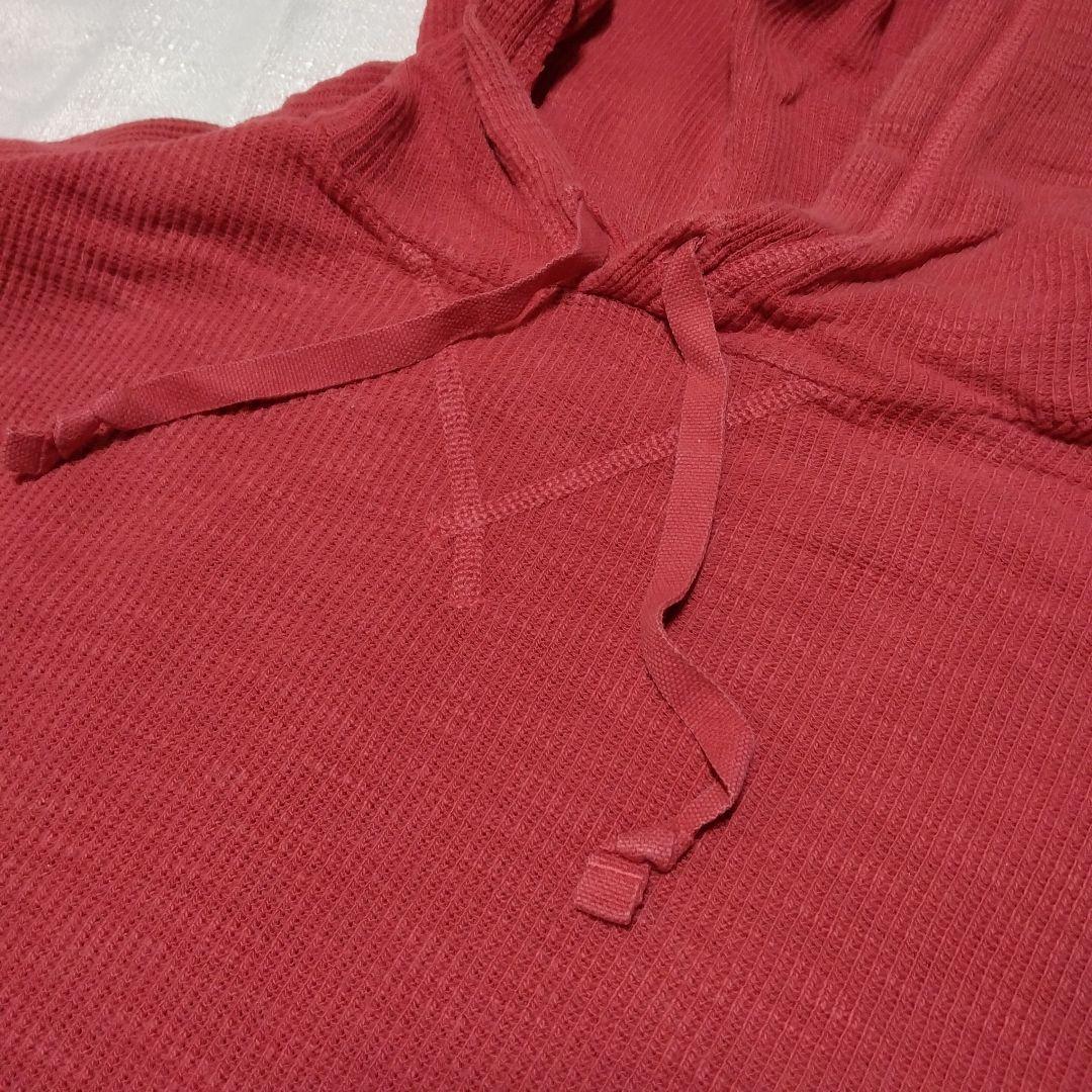 RRL サーマルニット パーカー 薄手 くすみレッド S ダブルアール RRL サーマルニット パーカー 薄手 くすみレッド S ダブルアール