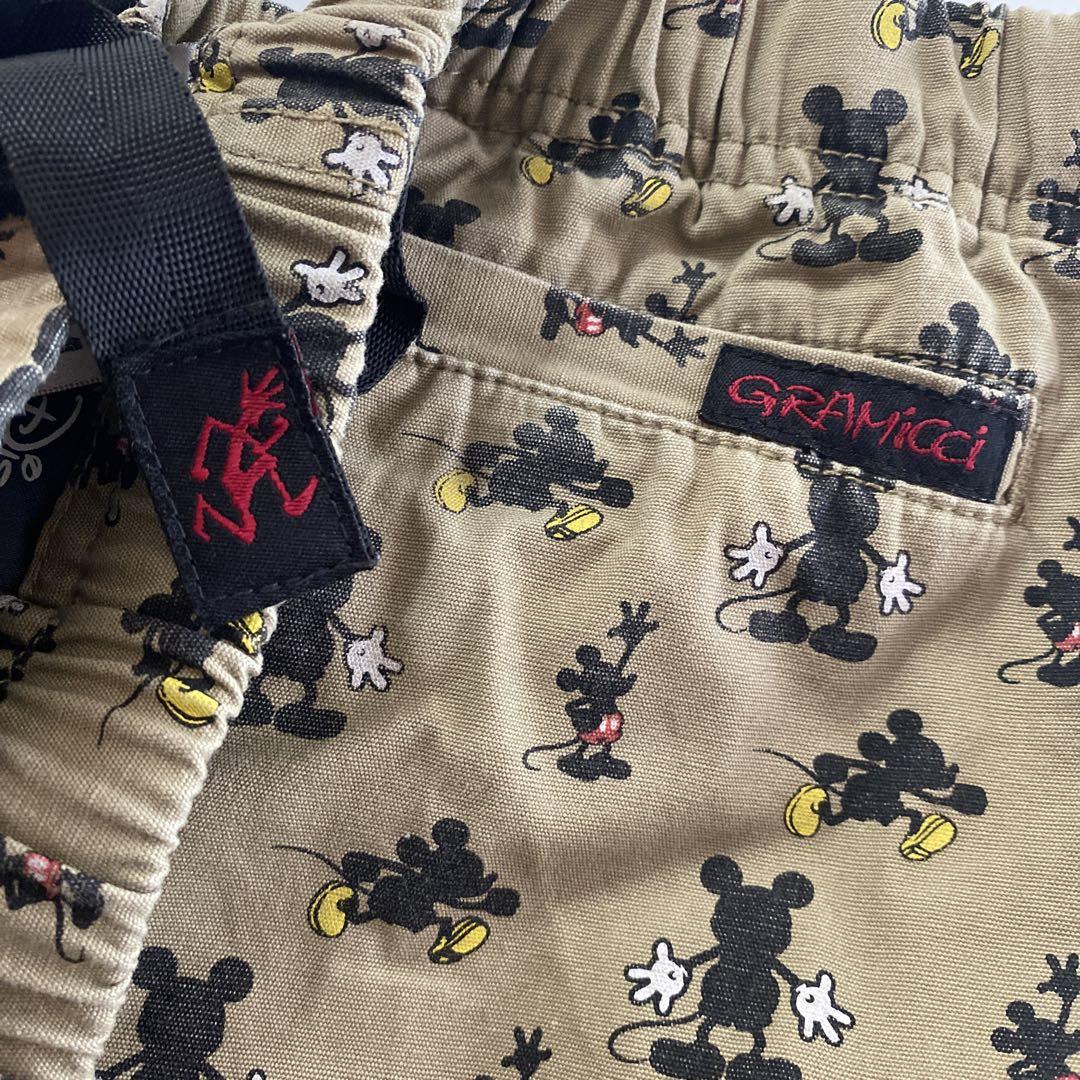 GRAMICCI　disney ハーフパンツ　M　総柄　完売 GRAMICCI × DISNEY ダブルネーム ハーフパンツ ミッキー総柄 M