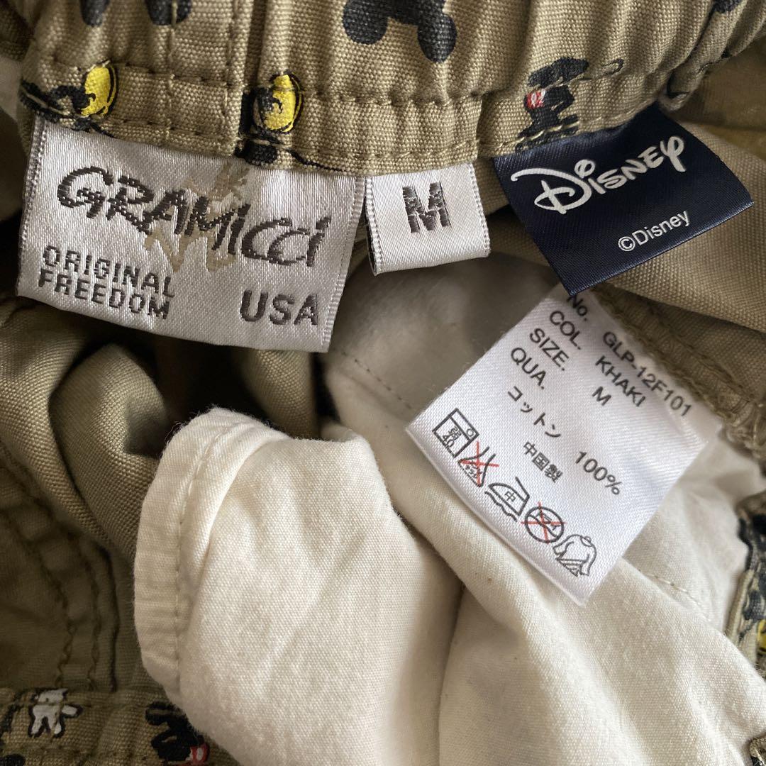 Gramicci　disney ハーフパンツ　XL　総柄　ベージュ Gramicci disney ハーフパンツ XL 総柄 ベージュ - メルカリ