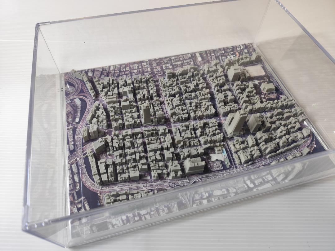 東京タワー　芝周辺　３D都市データを活用した都市模型　(組み立てキット)