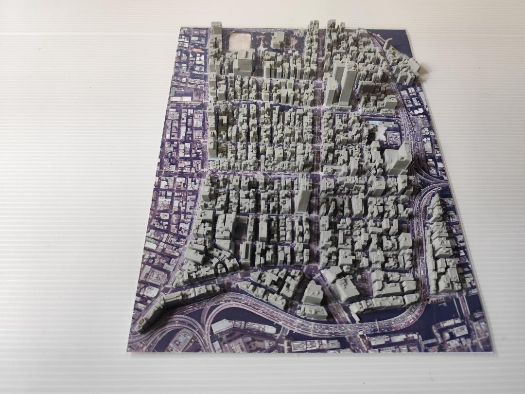 東京タワー　芝周辺　３D都市データを活用した都市模型　(組み立てキット)