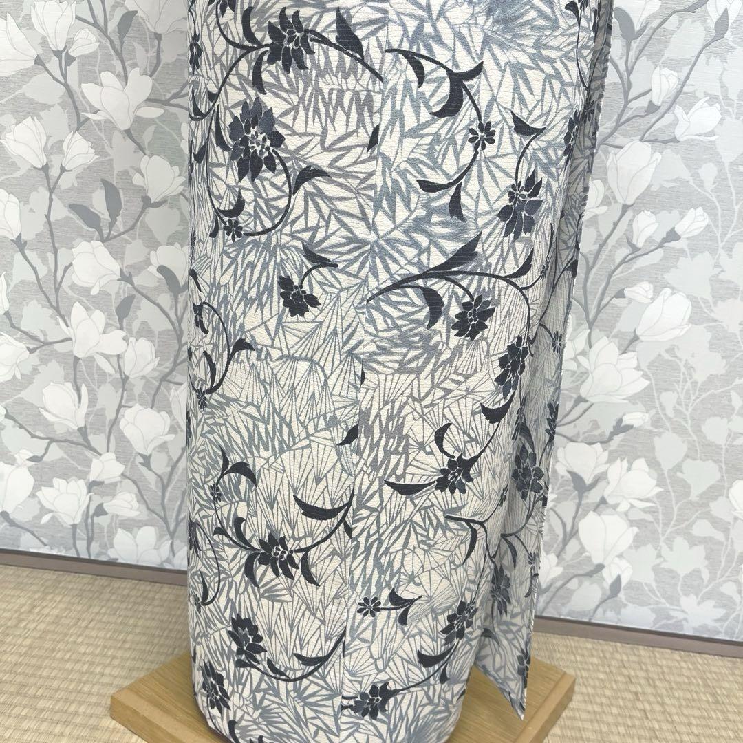 正絹 夏きもの 絽小紋 唐華(未使用品)トールサイズ