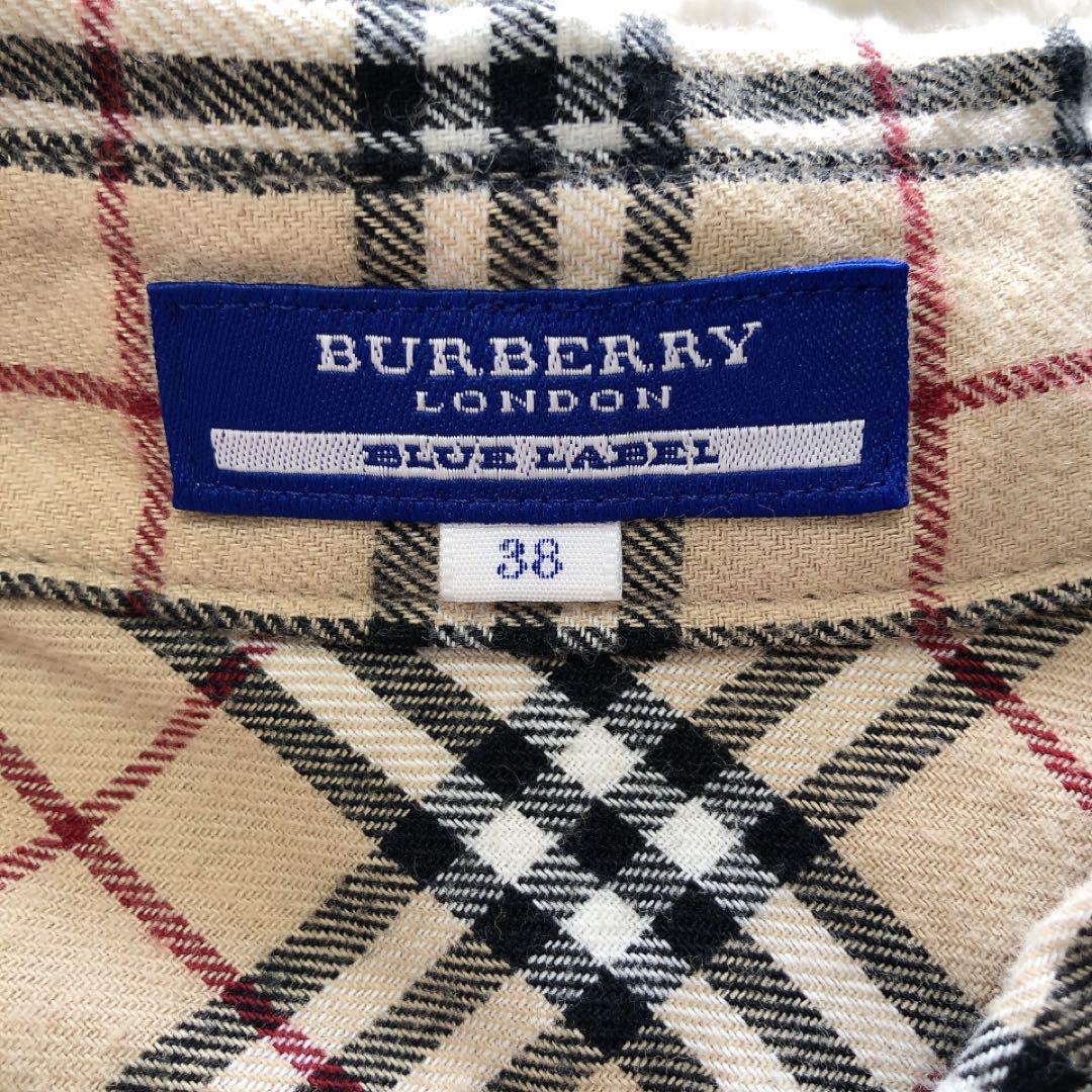 BURBERRY*バーバリーブルーレーベル　ノバチェックワンピース　Y2K 38