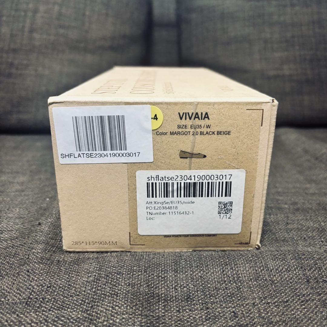 【新品】VIVAIA Margot 2.0 スクエアトゥフラットシューズ