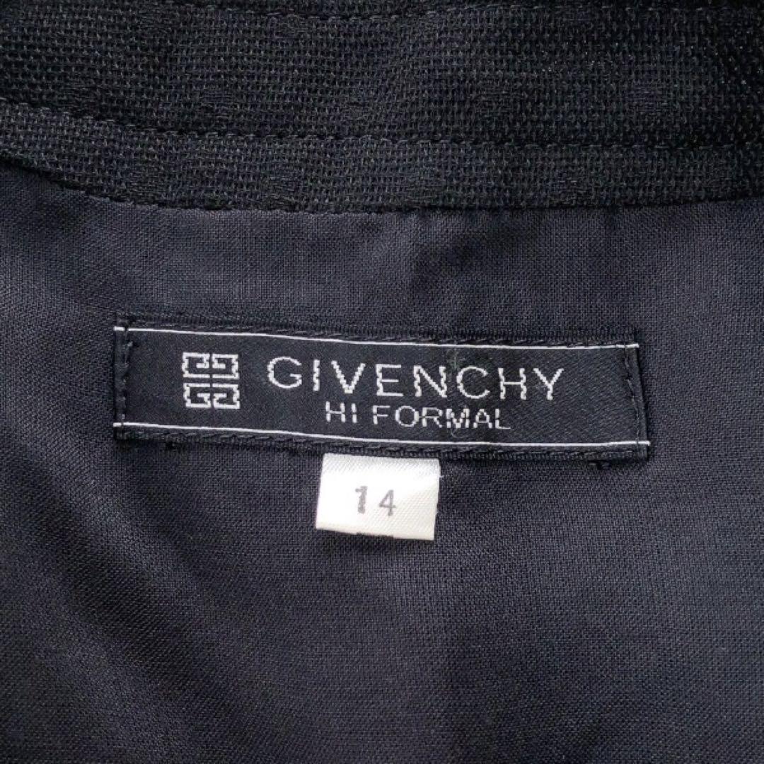 GIVENCHY*ジバンシー　袖切替ワンピース　ドレス　冠婚葬祭　14黒