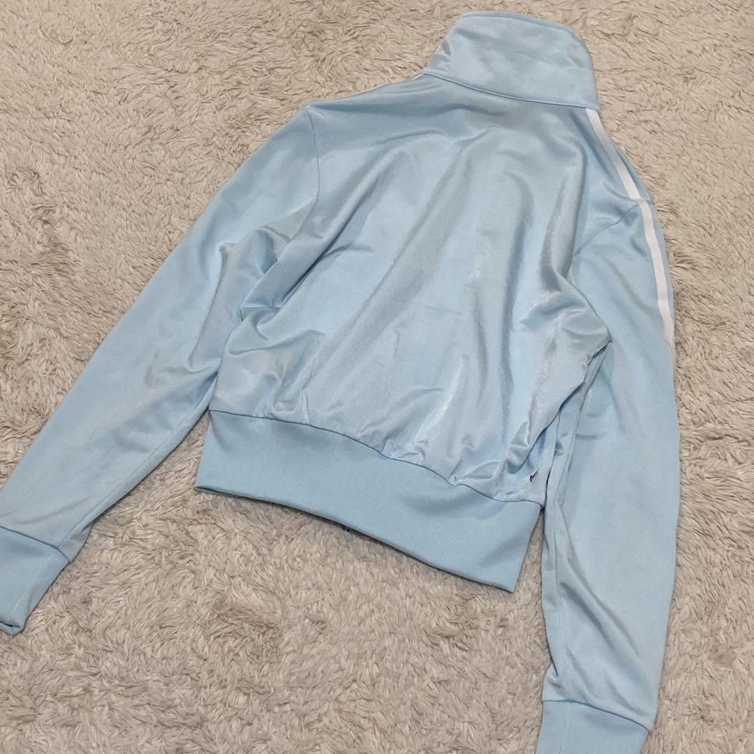 アディダス【美品】ナヨン TWICE ブルー 水色 ショート丈  Lサイズ
