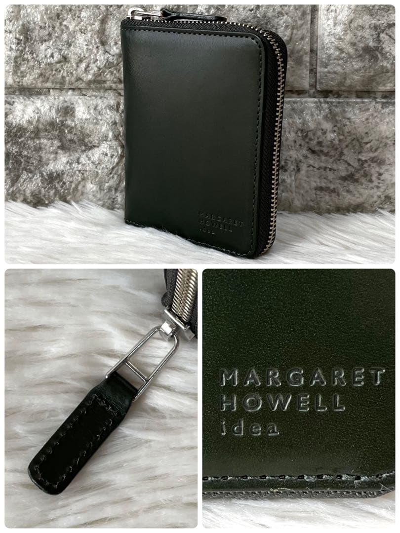 【新品未使用】マーガレットハウエルアイデア ベジタンレザー 二つ折り財布 【新品未使用】マーガレットハウエルアイデア ベジタンレザー 二つ折り財布