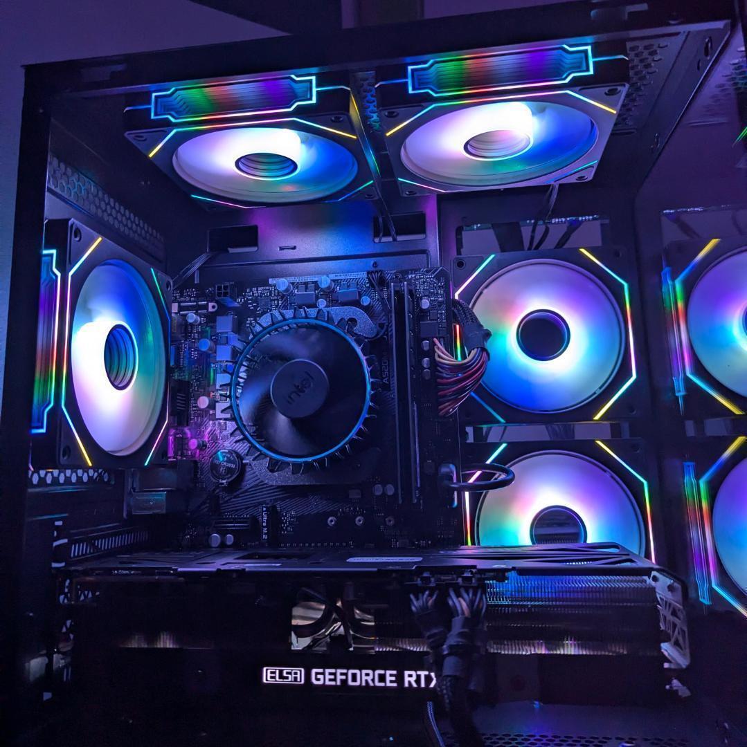 【新品パーツ】RTX4070Ti Ryzen7 5700x ゲーミングPC①