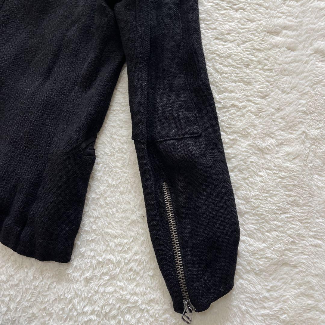 GREG LAUREN｜TUX JACKET｜リネンシルク｜ブラック｜テーラード