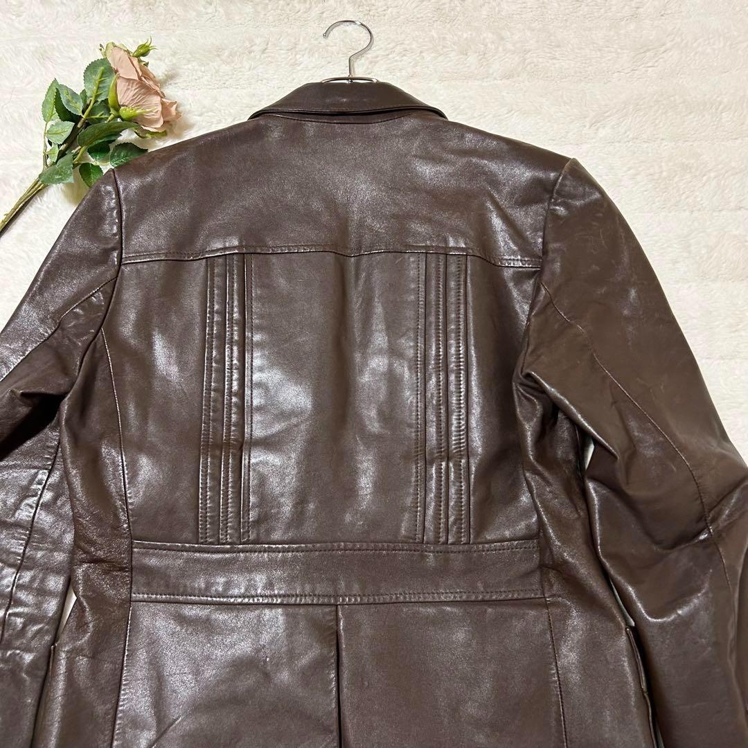 貴重品❤︎ EL TORO BRAVO レザージャケット 裏地総柄 ブラウン L 貴重品❤︎ EL TORO BRAVO レザージャケット 裏地総柄 ブラウン L