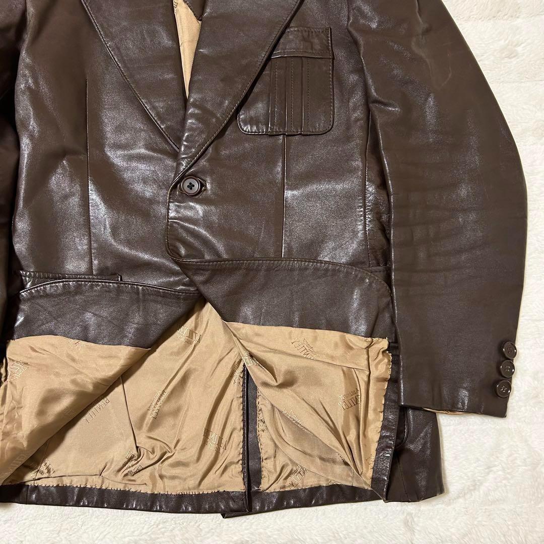 貴重品❤︎ EL TORO BRAVO レザージャケット 裏地総柄 ブラウン L 貴重品❤︎ EL TORO BRAVO レザージャケット 裏地総柄 ブラウン L