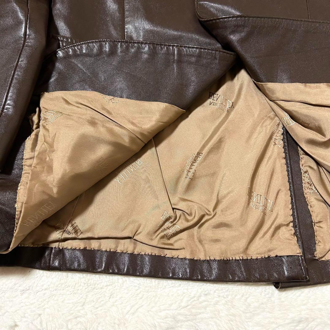 貴重品❤︎ EL TORO BRAVO レザージャケット 裏地総柄 ブラウン L 貴重品❤︎ EL TORO BRAVO レザージャケット 裏地総柄 ブラウン L