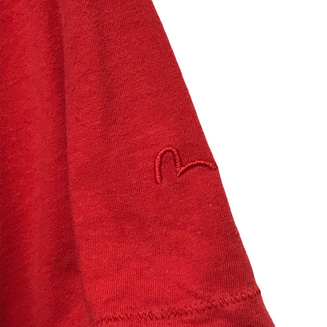 EVISU エビス 半袖Tシャツ シングルステッチ 袖刺繍ロゴ 日本製