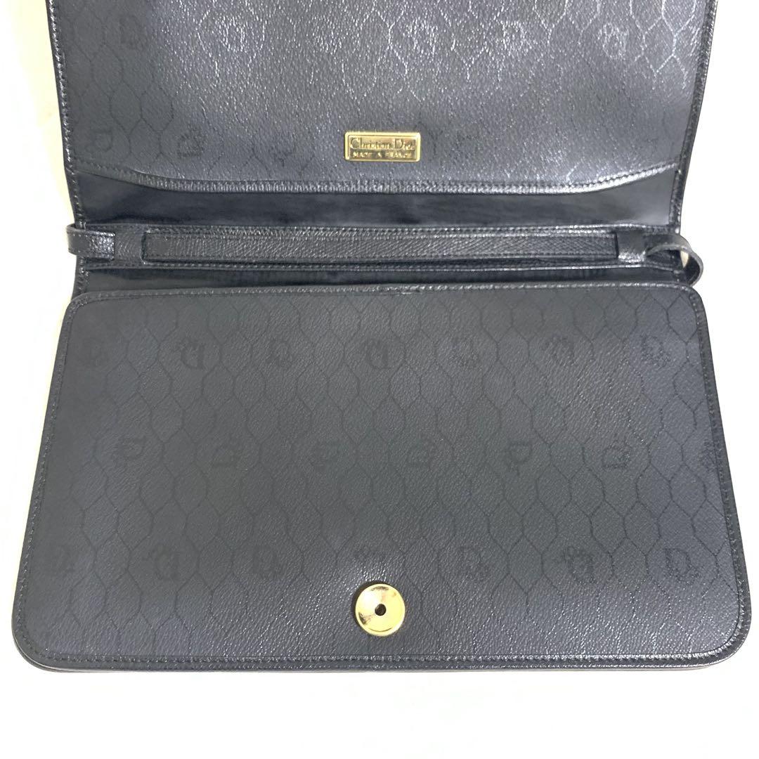 クリスチャンディオール ショルダーバッグ クラッチバッグ2way オールレザー黒