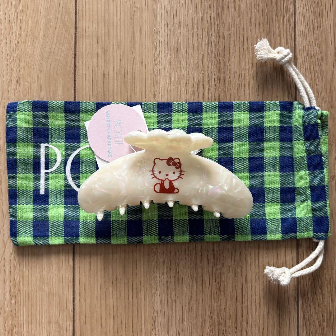 暮らしに便利なアイテム 新品 POTETE クリップオンライ ハローキティ サンリオ ポテテ ヘアアクセサリー