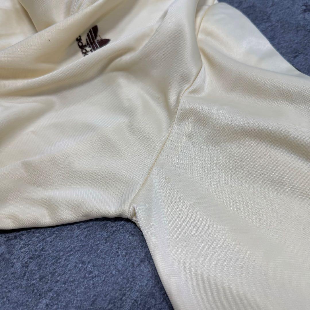 古着 80s アディダス ATP トラックジャケット ブラウン ベージュ 茶 ④ 古着 80s アディダス ATP トラックジャケット ブラウン ベージュ 茶 ④