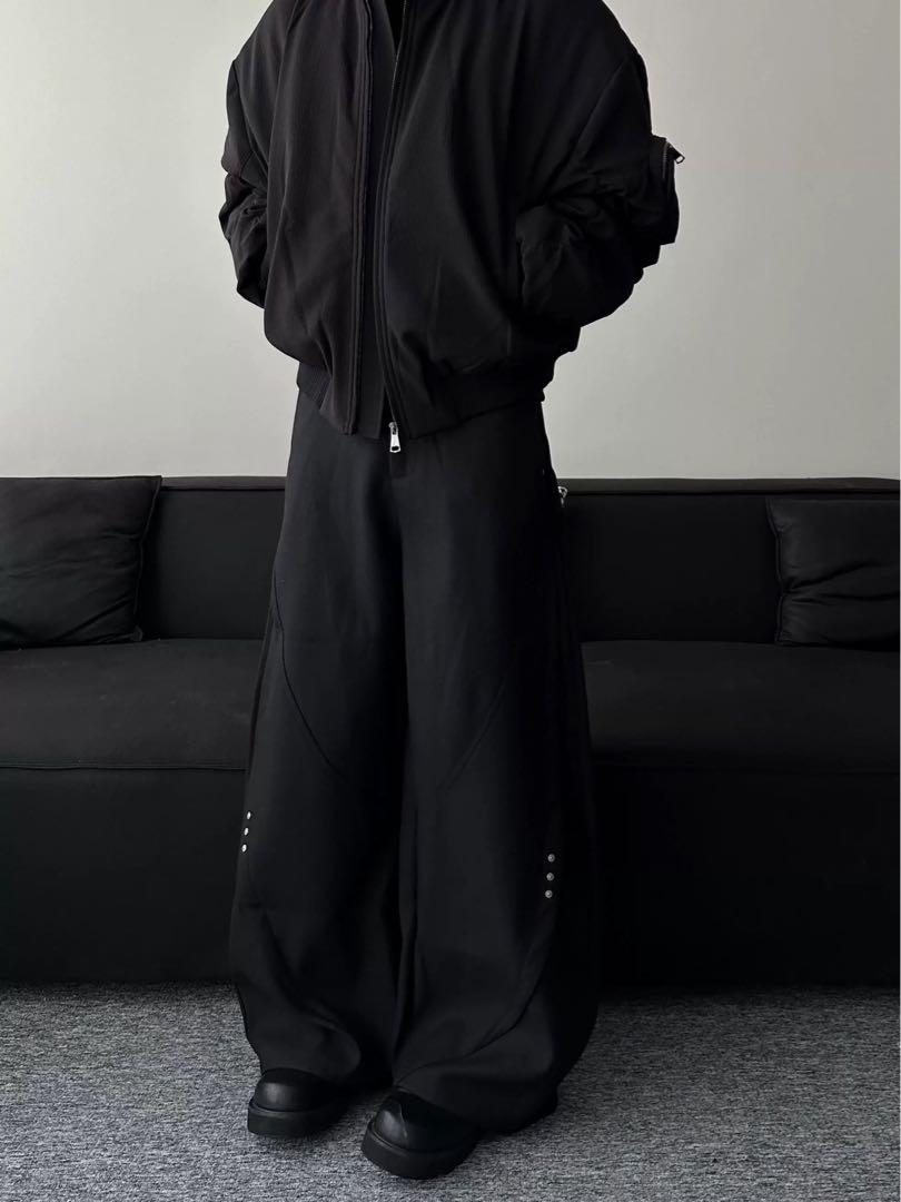 UGL YHOT 24AW スタッズ付きワイドパンツ なたパンツ